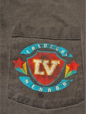 Vintage 90s Graphic T-Shirt Las Vegas Nevada Clear Tag Size XL Rare